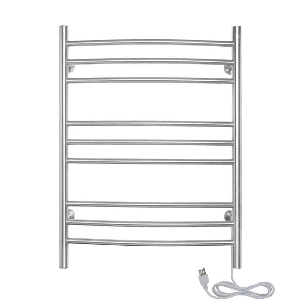 WarmlyYours Riviera Twin Connect (Hardwired and Plug ) Towel Warmer - 24"w x 32"h