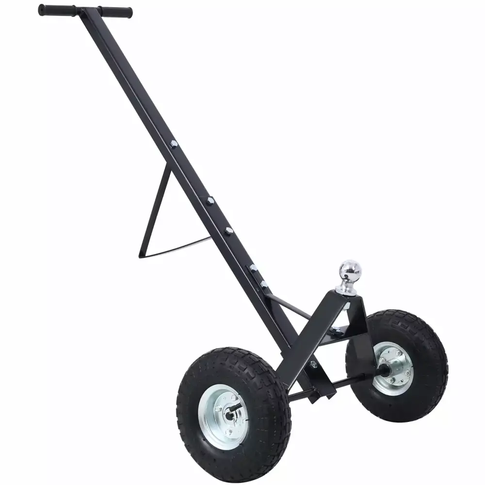 Trailer Dolly Boat Trailer Dolly 10 Inch Pneumatic Tires 600 lbs Heavy Duty Utility Trailer Mover Black