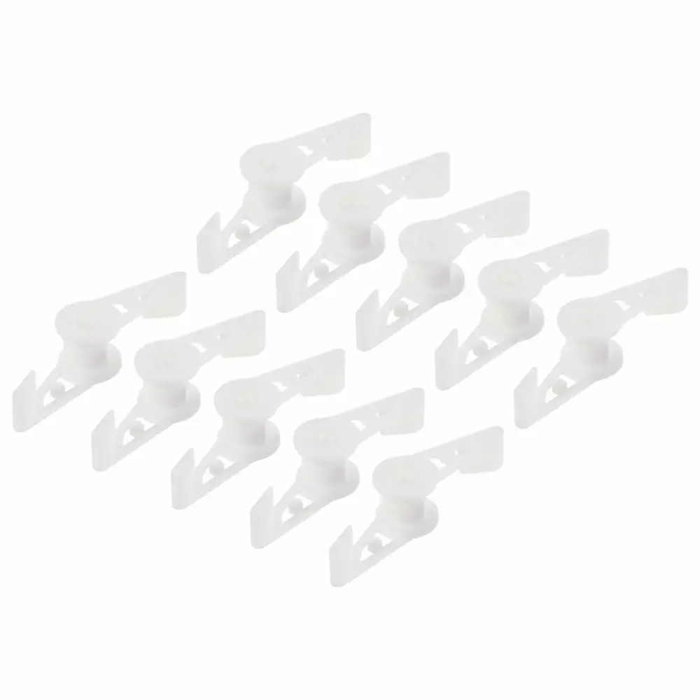 Uxcell 360 Degree Adjustable Plant Bending Clip Fixing Branch Shape White 20 Pack
