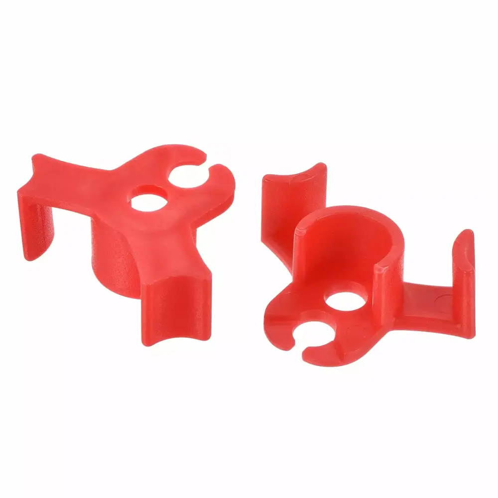 Uxcell 90 Degree Plant Bending Clip Stem Fixing Branch Shape Buckle Red 30 Pack