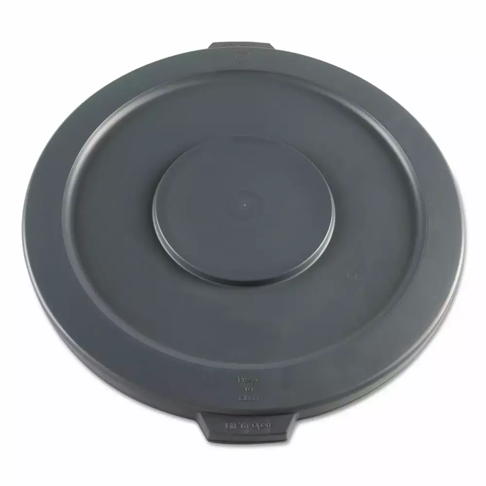 Lids 32 Gallon Waste Receptacle Open Round Plastic Gray Trash Can Cover