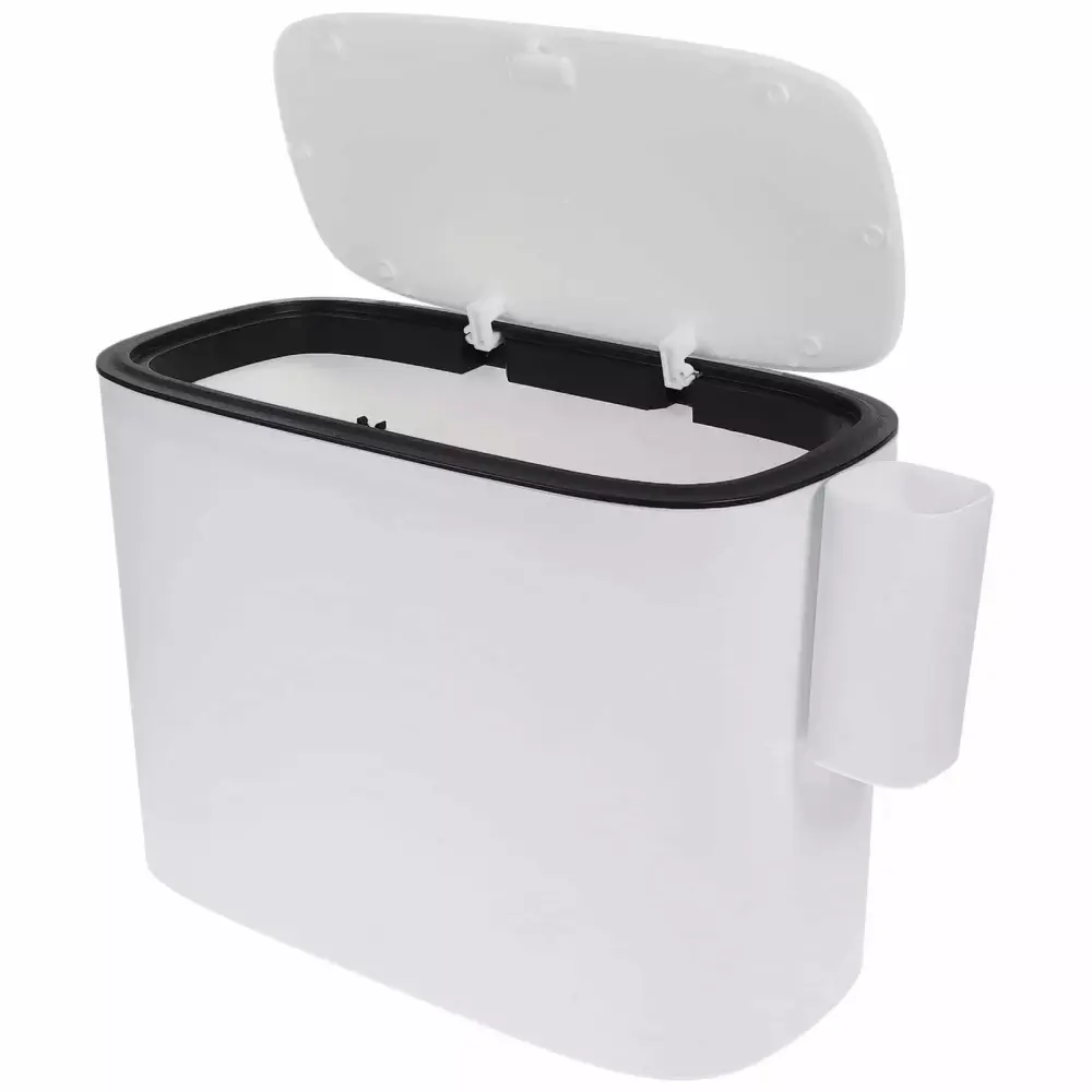 DYWADE 4th July Cushion Foundation Can Garbage Waste Container Slim Rubbish Bin Kitchen Bathroom Corner