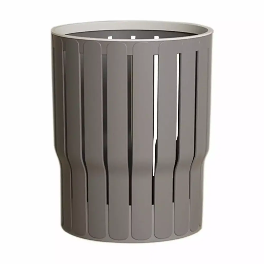 JOGZMZ Non-contact Bathroom Trash Can - Large Capacity Round Thickened Living Room Garbage Bin