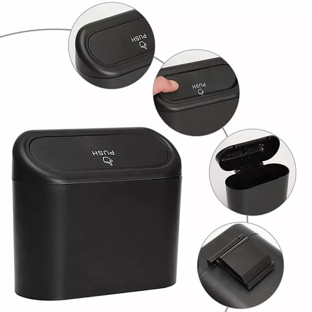 Konghyp Leak-Proof Car Trash Can Multi-Purpose Storage Vehicle Organization