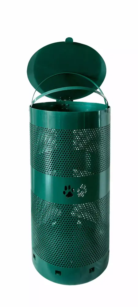 MuttBags Aluminum Pet Waste Can No Rust Dog Poop Bin