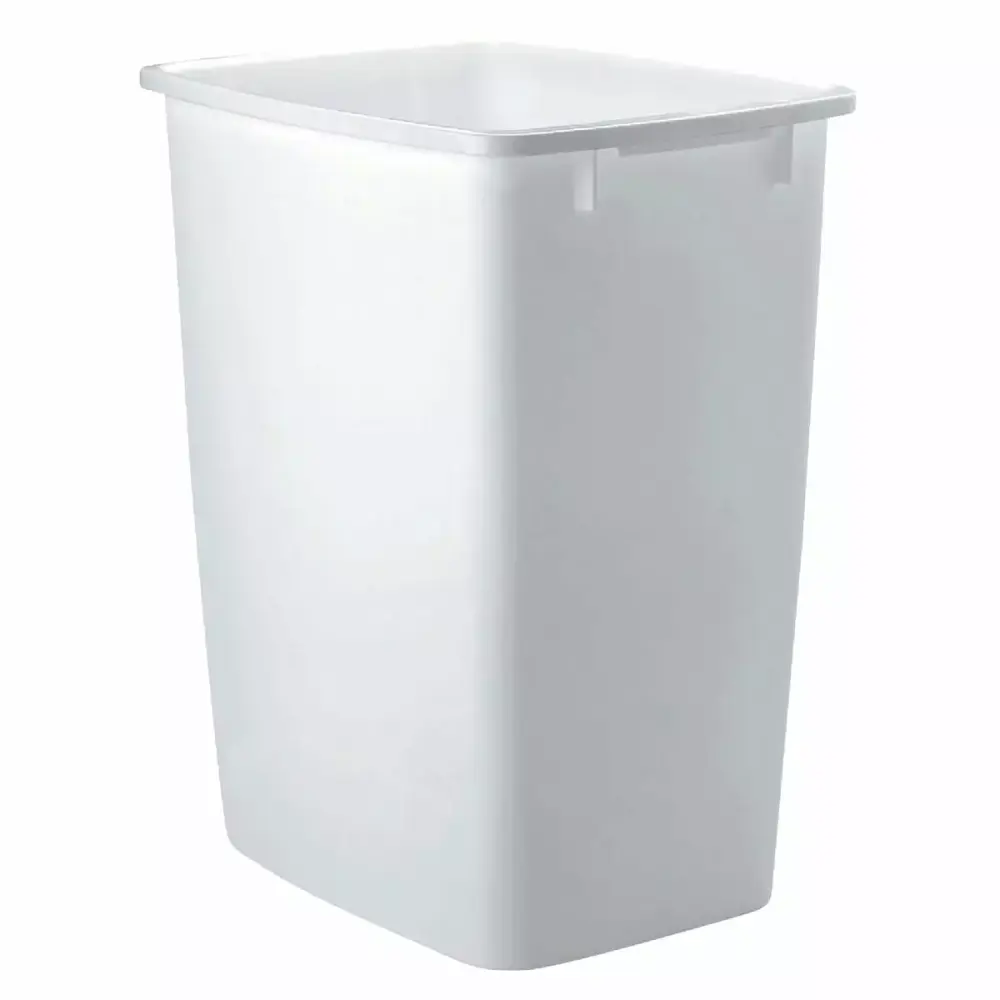 Rubbermaid 9 Gallon White Plastic Kitchen Trash Can