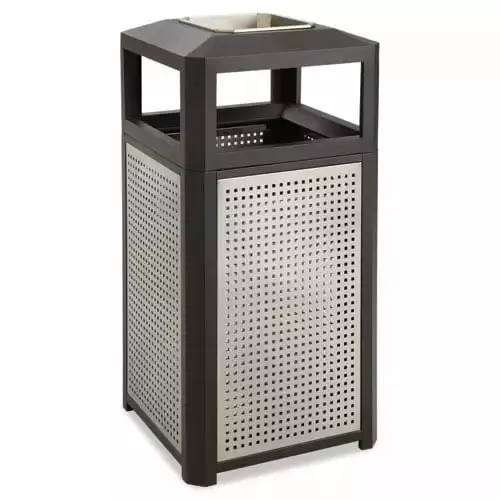 Safco 15 Gallon Evos Series Steel Ash Waste Receptacle 15