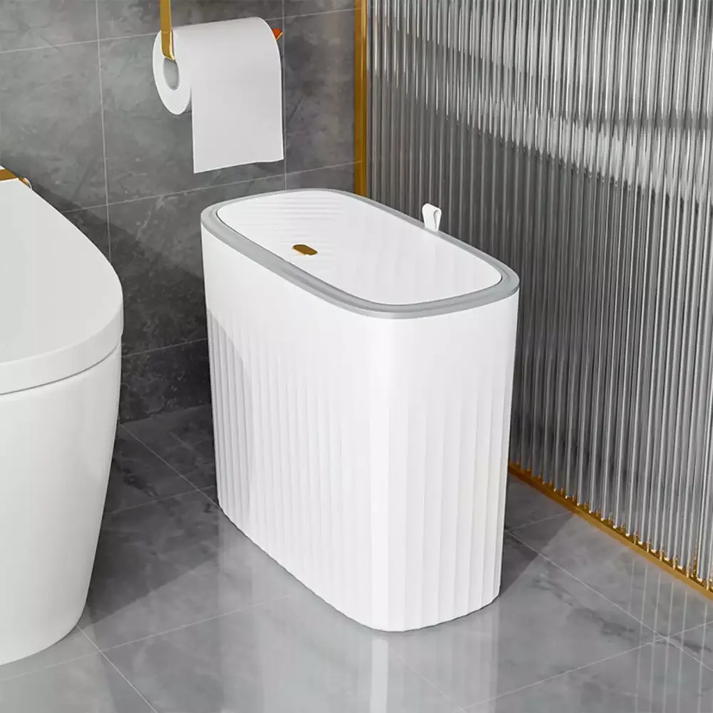 VOAVEKE High-Value Double-Layer Foot-Operated Large-Capacity Trash Can Bathroom Living Room Storage Bin