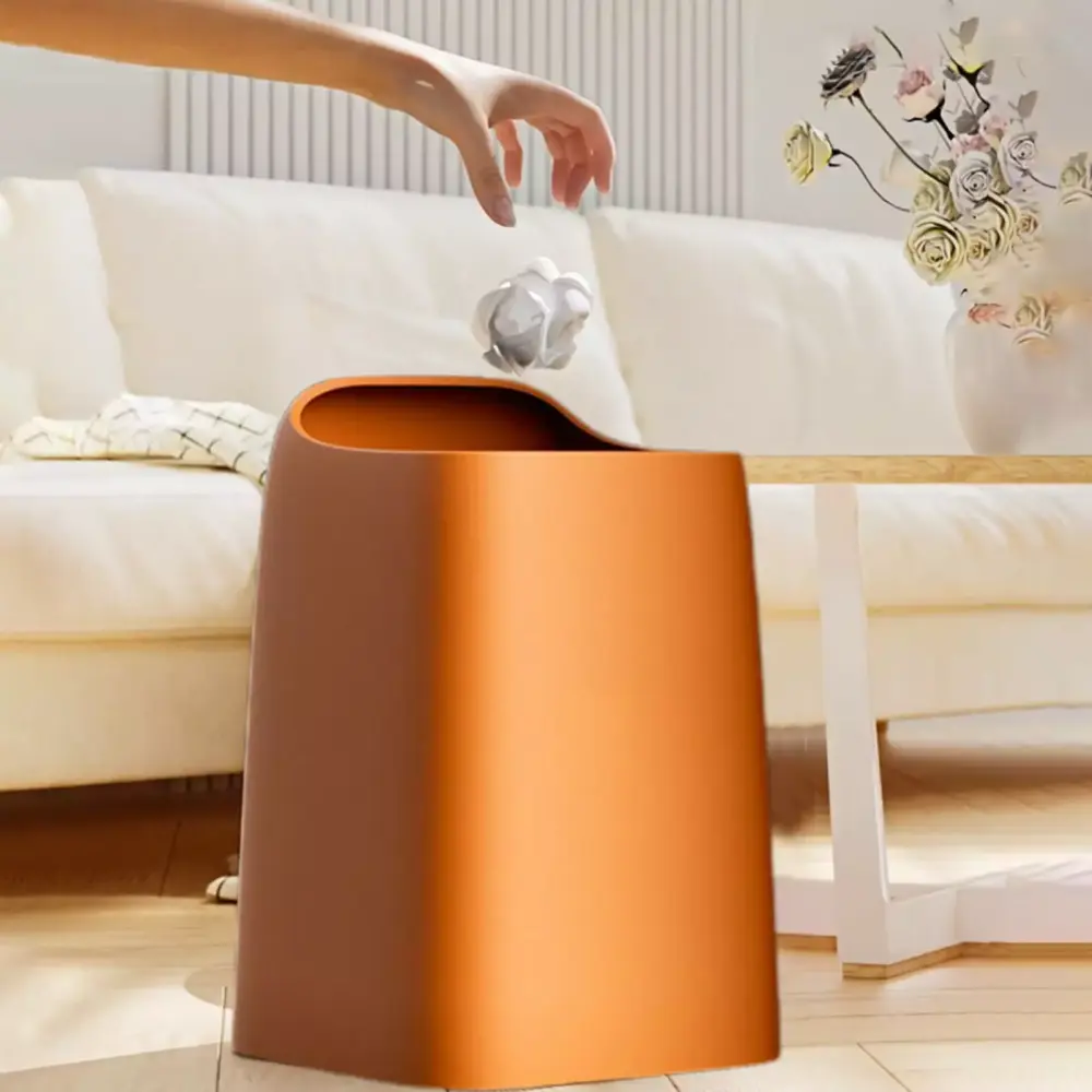 VOAVEKE High-Value Double-Layer Foot-Operated Large-Capacity Trash Can Bathroom Living Room Storage Bin