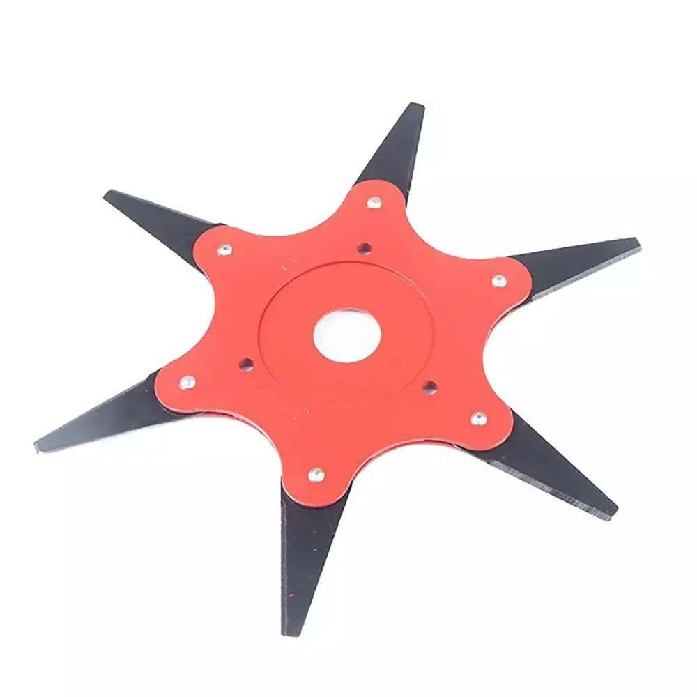 Wmenjiazihan Lawn Mower Six Blade Steel Trimmer Head Modifyer Kit Brush Cutter