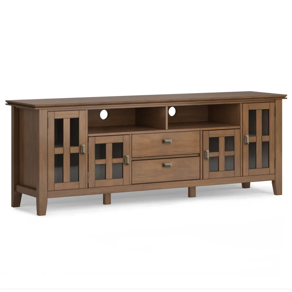 Artisan - TV Media Stand - Rustic Natural Aged Taupe