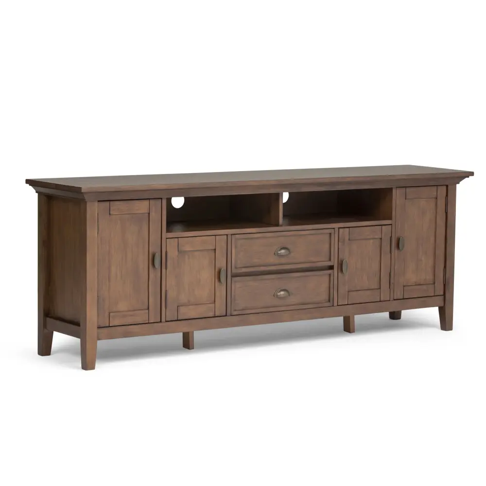 Redmond - TV Media Stand - Rustic Natural Aged Espresso