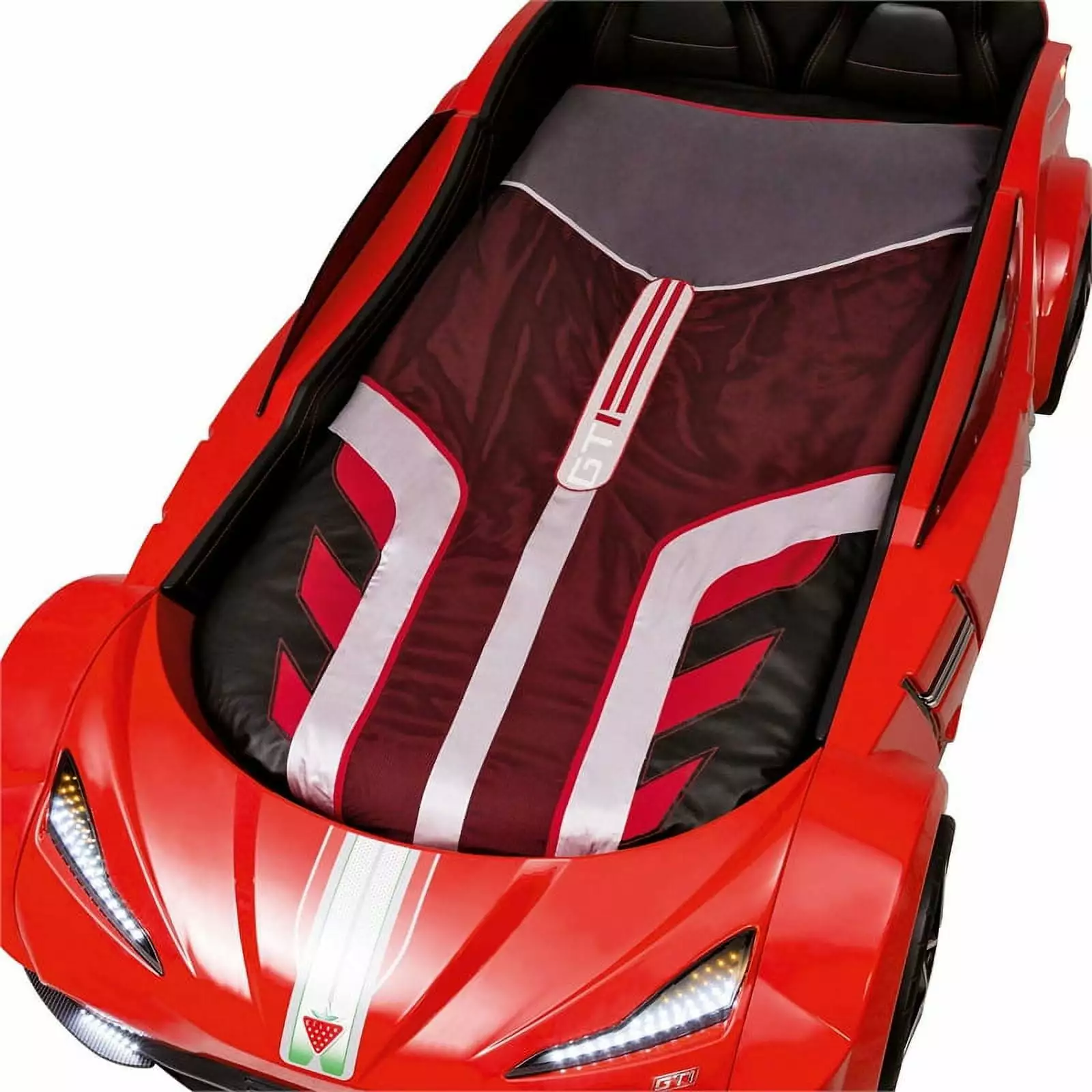 Cilek Kids Room GTS Fabric Twin Cool Easeer Twin Race Car Bed Red