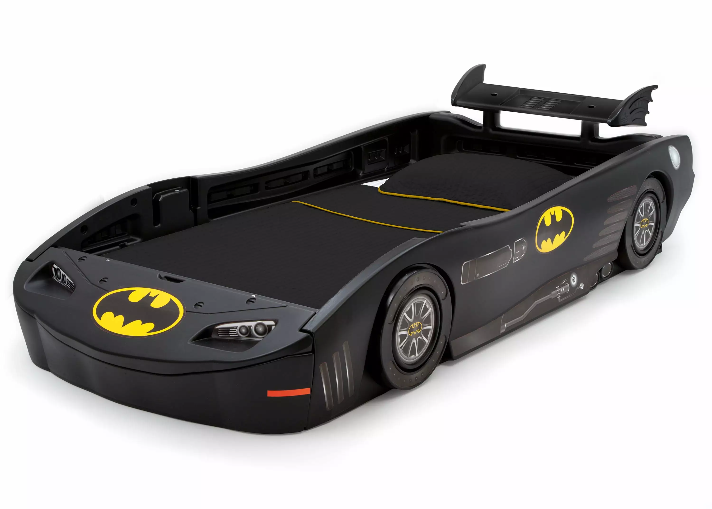 Delta Children DC Comics Batman Batmobile Car Plastic Twin Bed Black