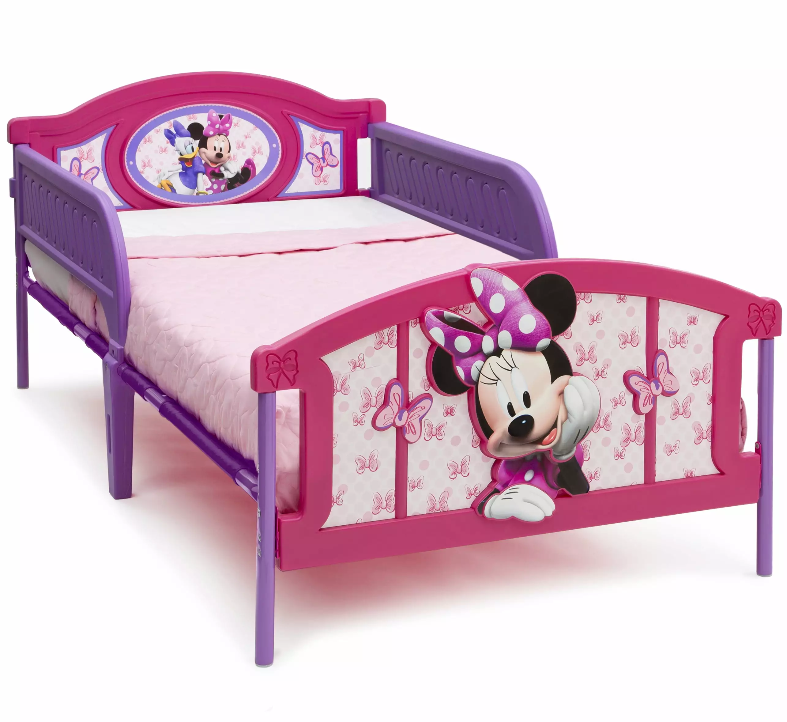 Disney Minnie Mouse Plastic 3D-Footboard Twin Bed Delta Children