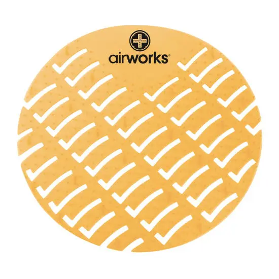 Hospeco AWUS231-BX AirWorks EVA Urinal Screen Orange Commercial Restrooms