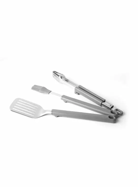 Pack 2 Home Edit 3 Piece Stainless Steel Grill Tool Set The Home Store