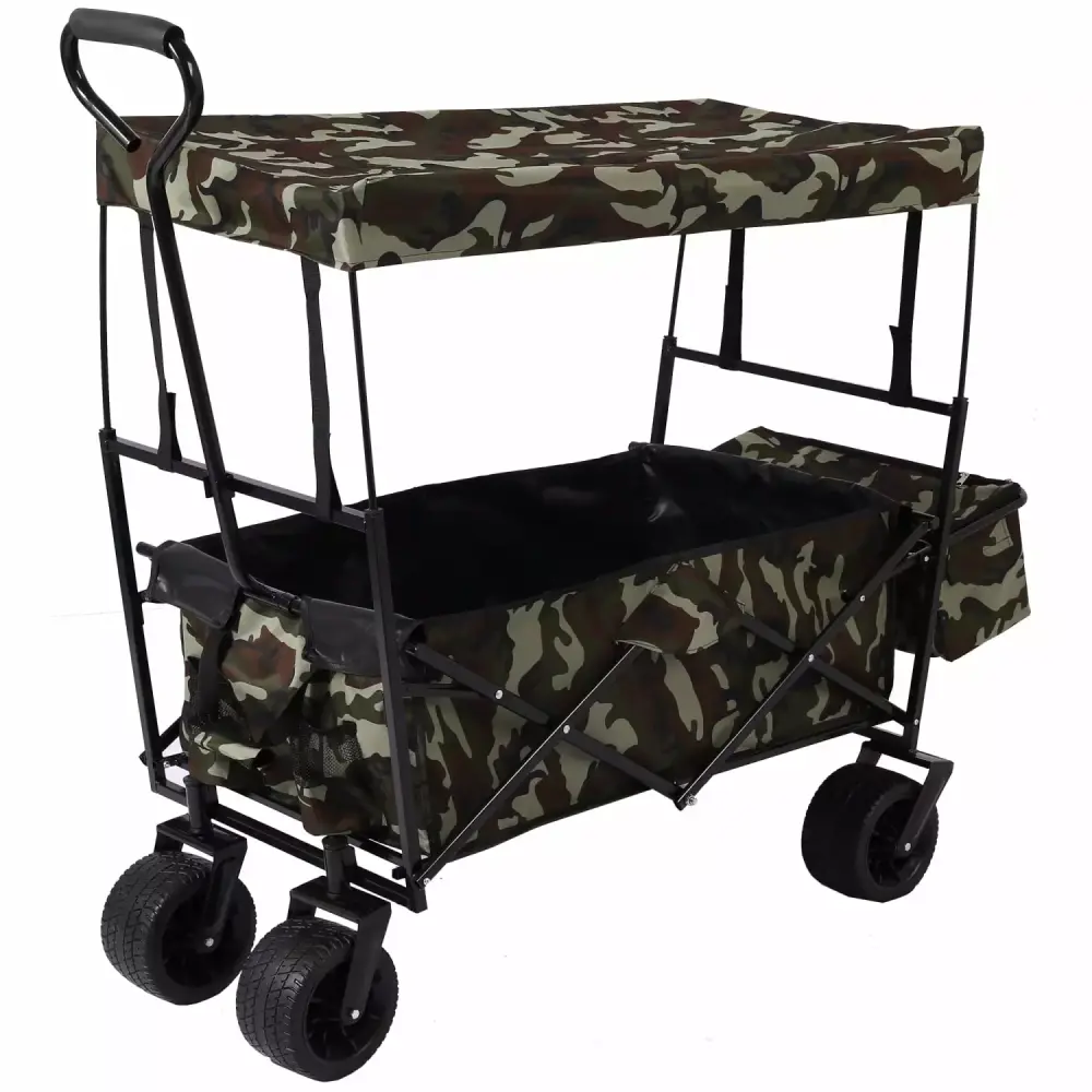 DremFaryoyo Outdoor Garden Park Utility Wagon Portable Beach Trolley Cart