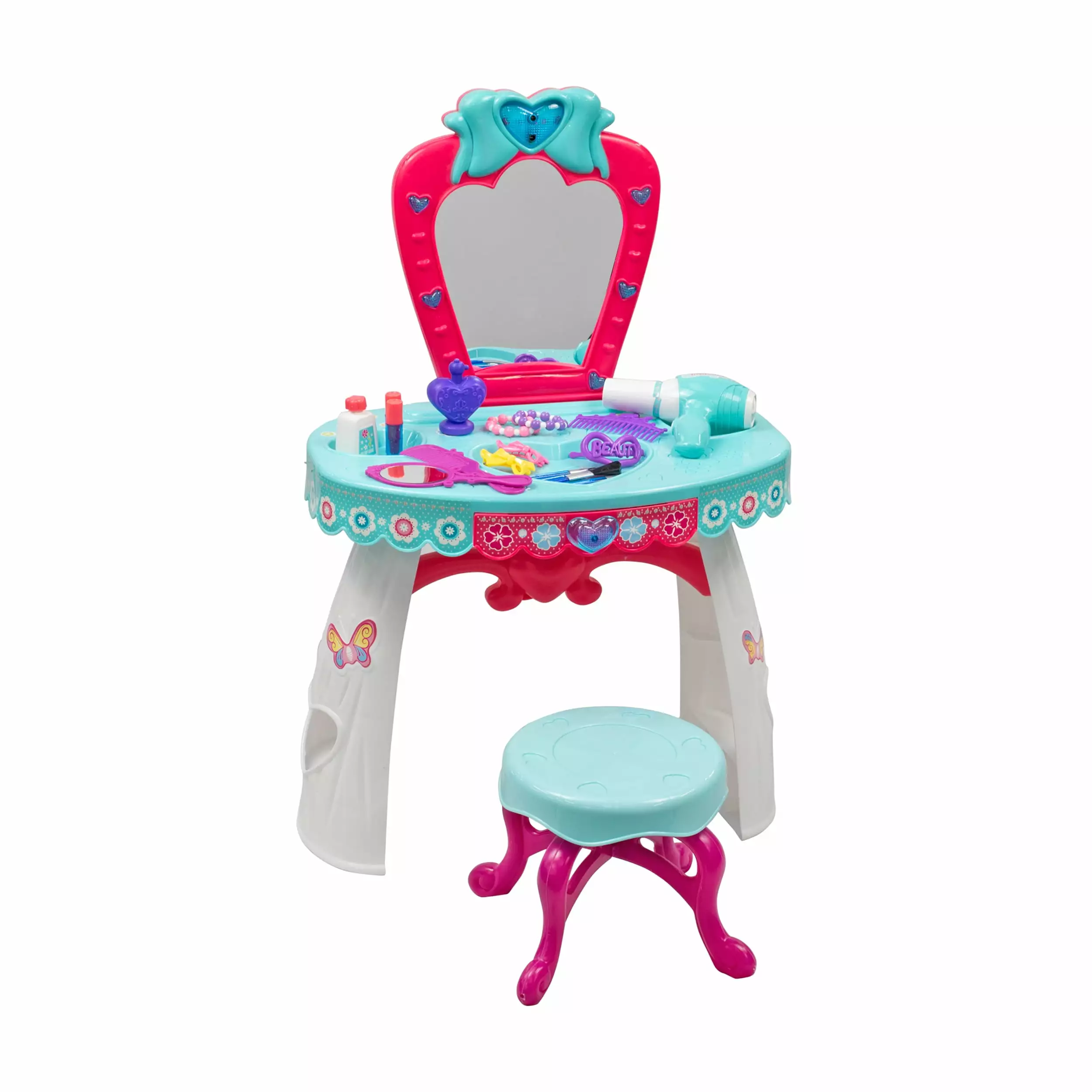 KNP Brands Girls Plastic Vanity Dressing Table Stool Kids