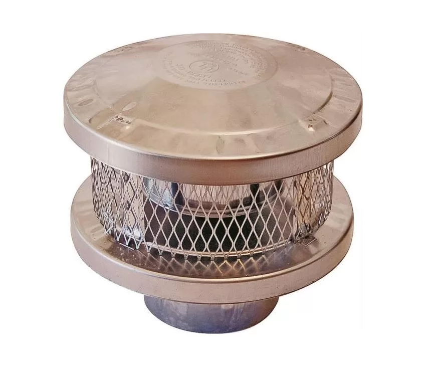 AmeriVent 8HS-RCS Round Vent Cap Stainless Steel Roof Venting