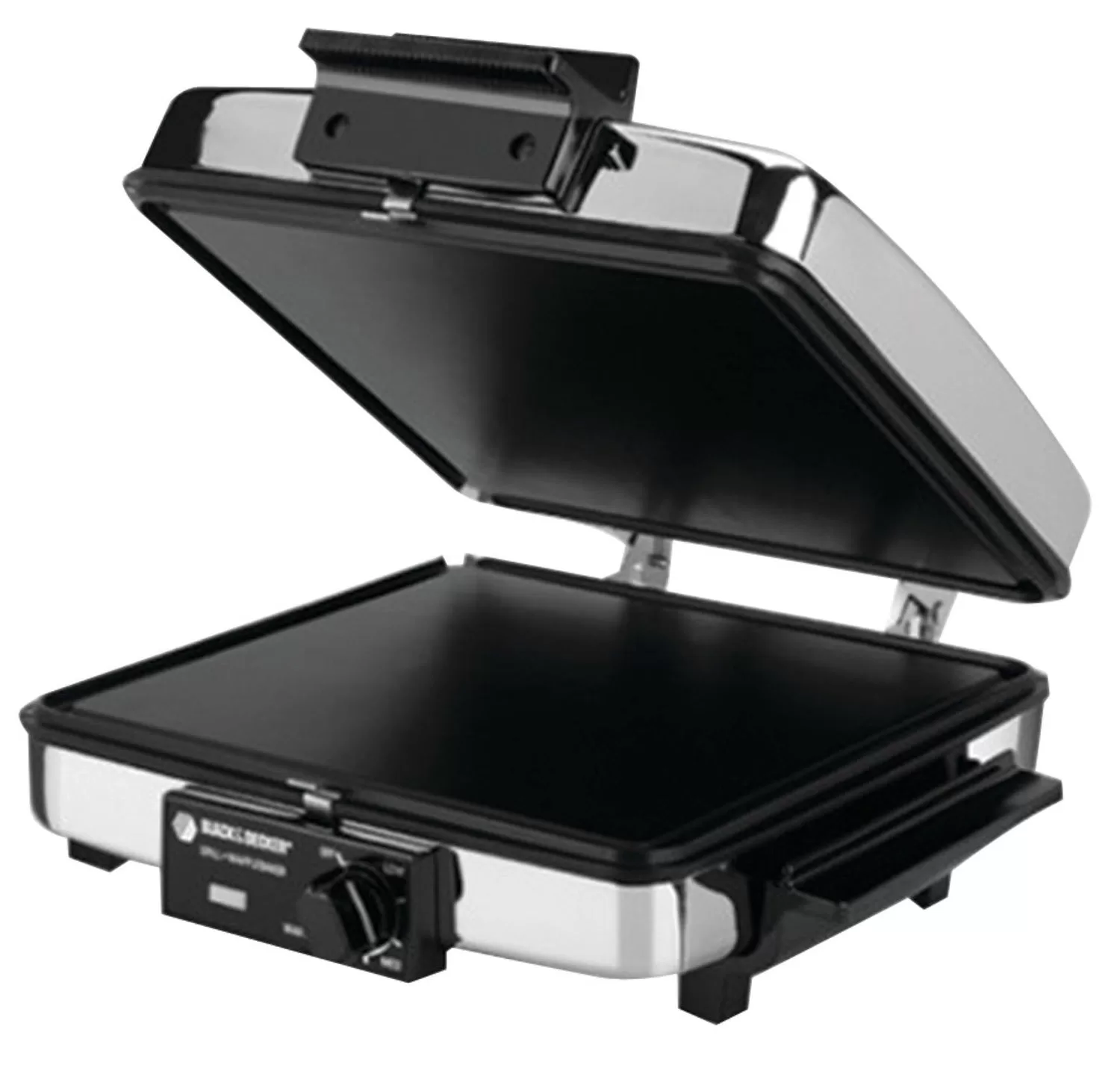 Black & Decker G48TD 3--1 Waffle Maker Indoor Grill Griddle Black Nonstick