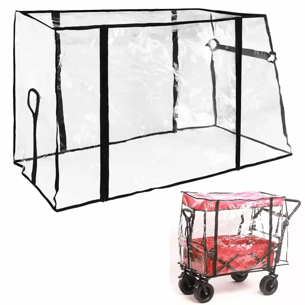 Camping Trolley Rain Cover Waterproof Picnic Wagon Stroller Cart Garden Cover
