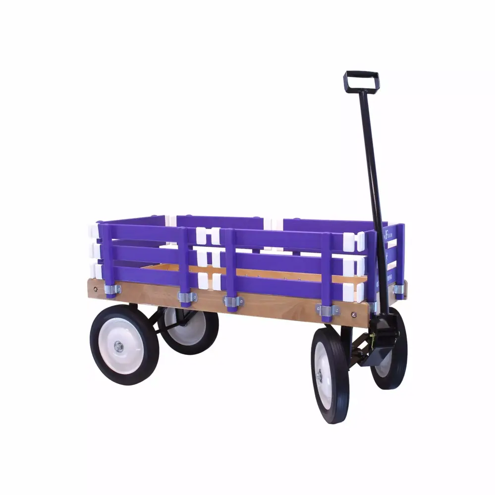 Berlin Flyer Kid's Wagon AmishToyBox.com - Model F310 - Perfect Wagon Children and Toddlers - Amish Made Ohio USA Purple