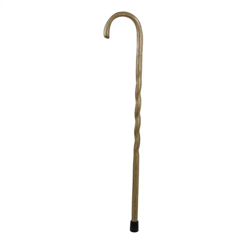 Brazos Walking Sticks Crook Neck Walking Cane Oak 1 pk - Durable Wooden Cane Seniors