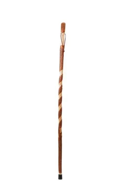 Crook Neck Walking Cane Oak Wooden Cane Seniors and Hikers Brazos Walking Sticks
