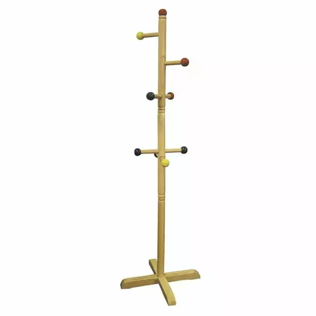 Kids Primary Color 8-Peg Coat Rack - Fun and Functional Coat Hanger Children's Room ComfyCushions