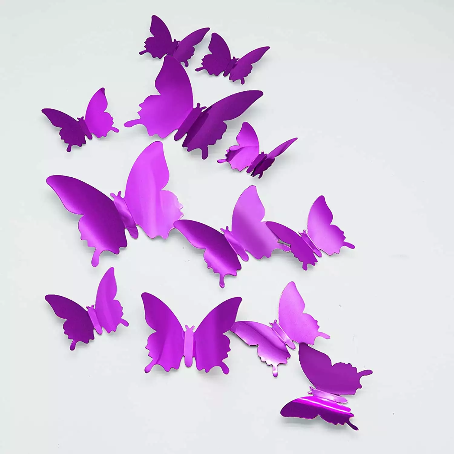 24Pcs Butterfly Wall Stickers Removable Butterflies Wall Decals Wall Art Craft Home Kids Bedroom Wedding Decor Rooms Butte...