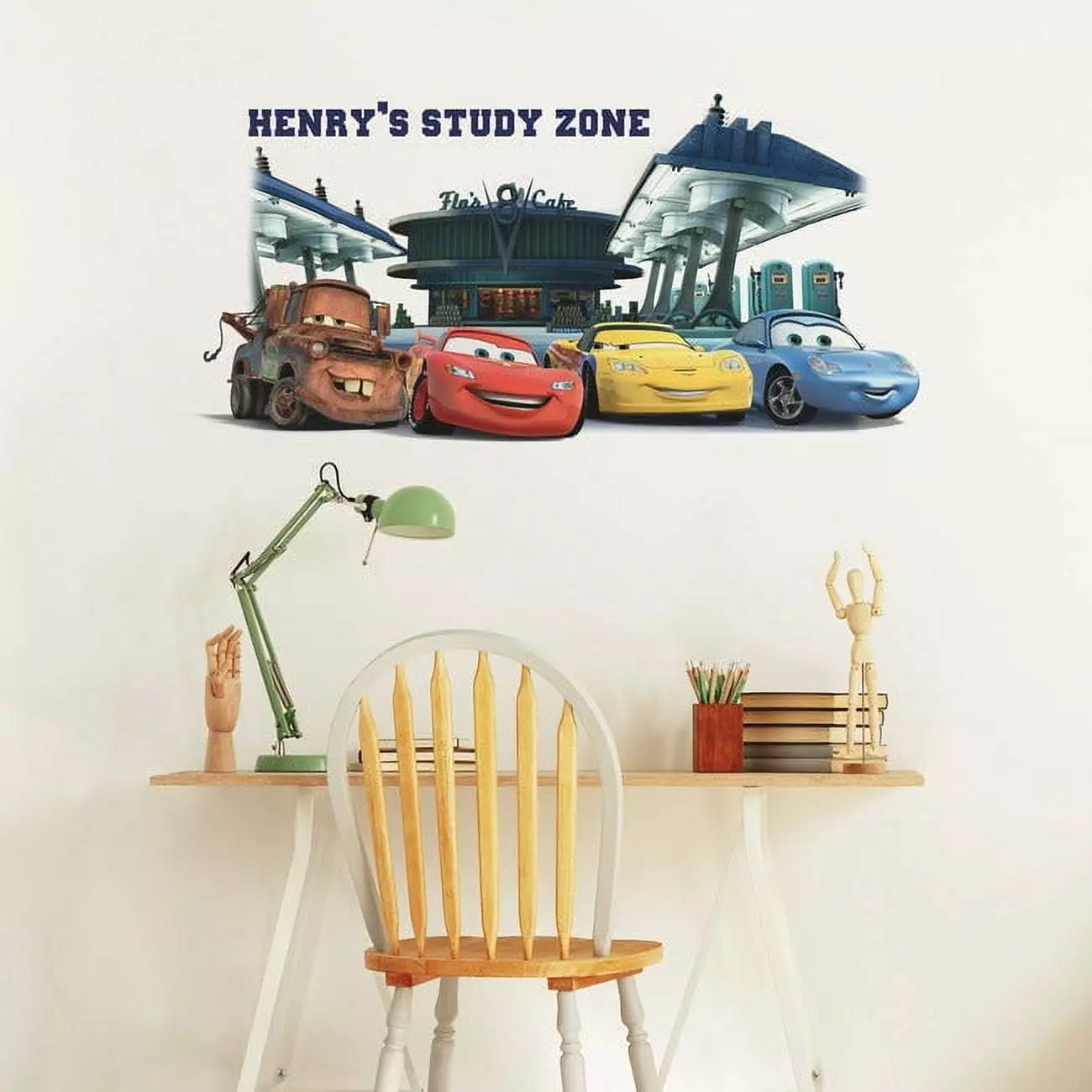Cars Peel and Stick Giant Wall Decals Alphabet Kids Room Decor Removable Stickers RoomMates