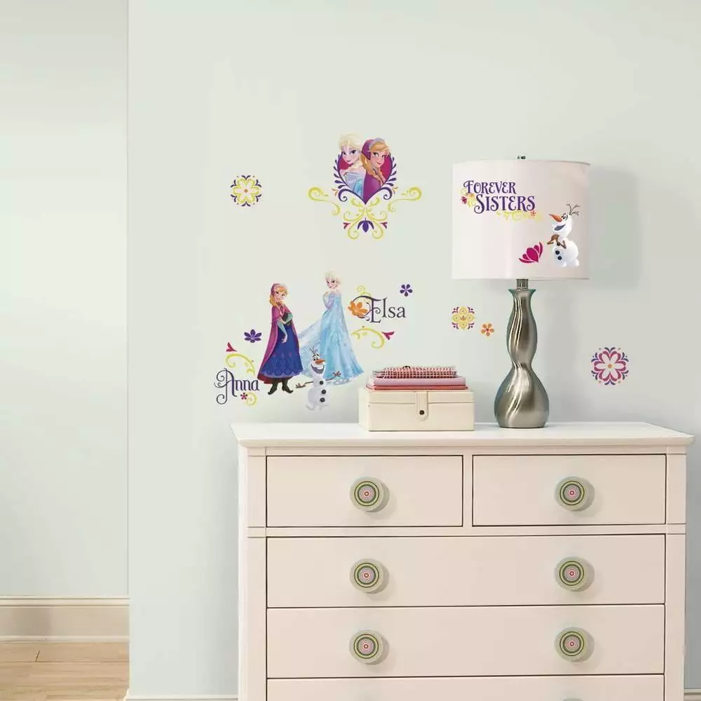 Disney Frozen Spring Wall Decals Removable Peel and Stick Vinyl Stickers Girls Room Decor RoomMates