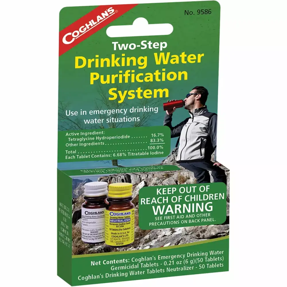 Coghlans Drinking Water Treatment Tablets Emergency Purification Coghlan's