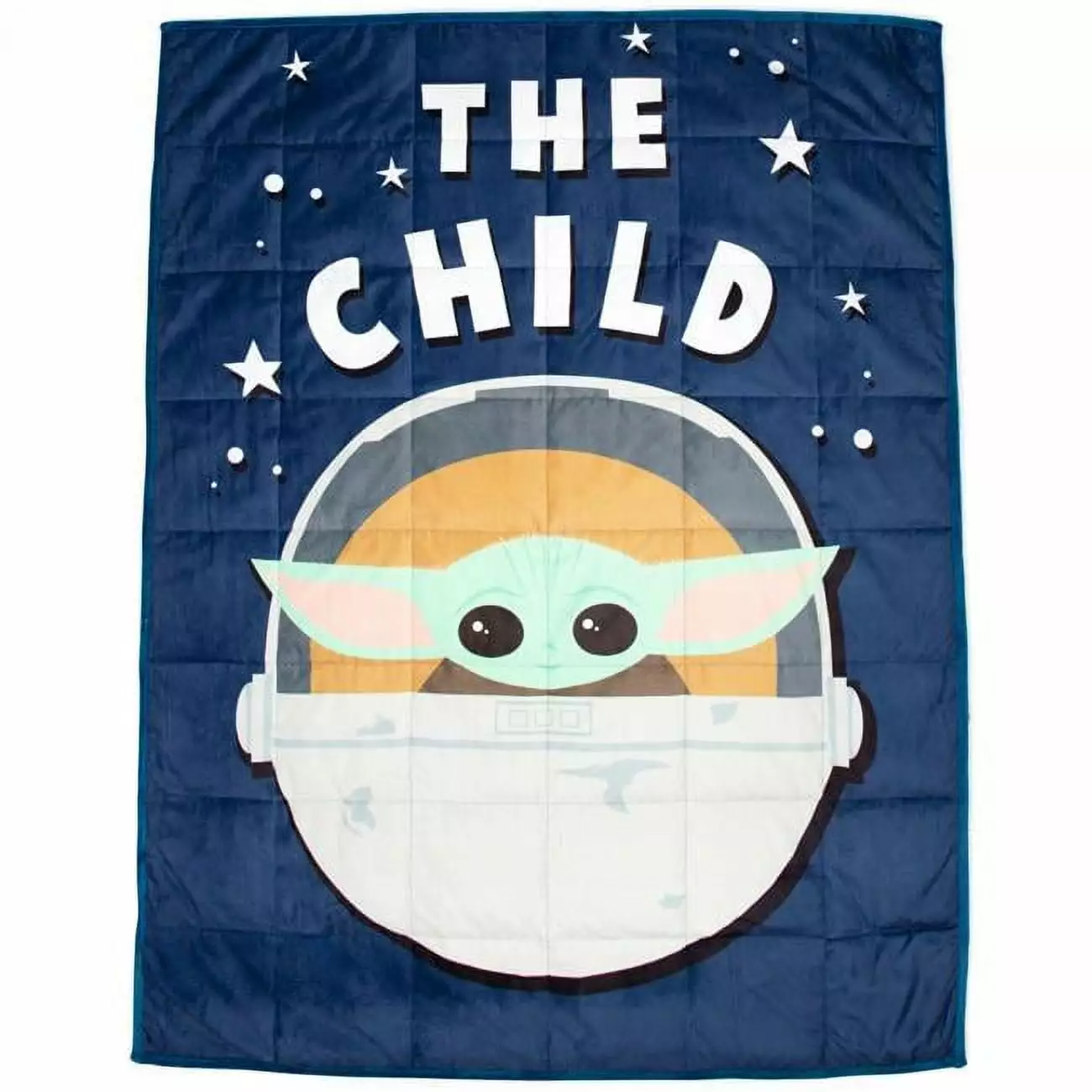 Star Wars Mandalorian Grogu Weighted Blanket Blue Kids Gift