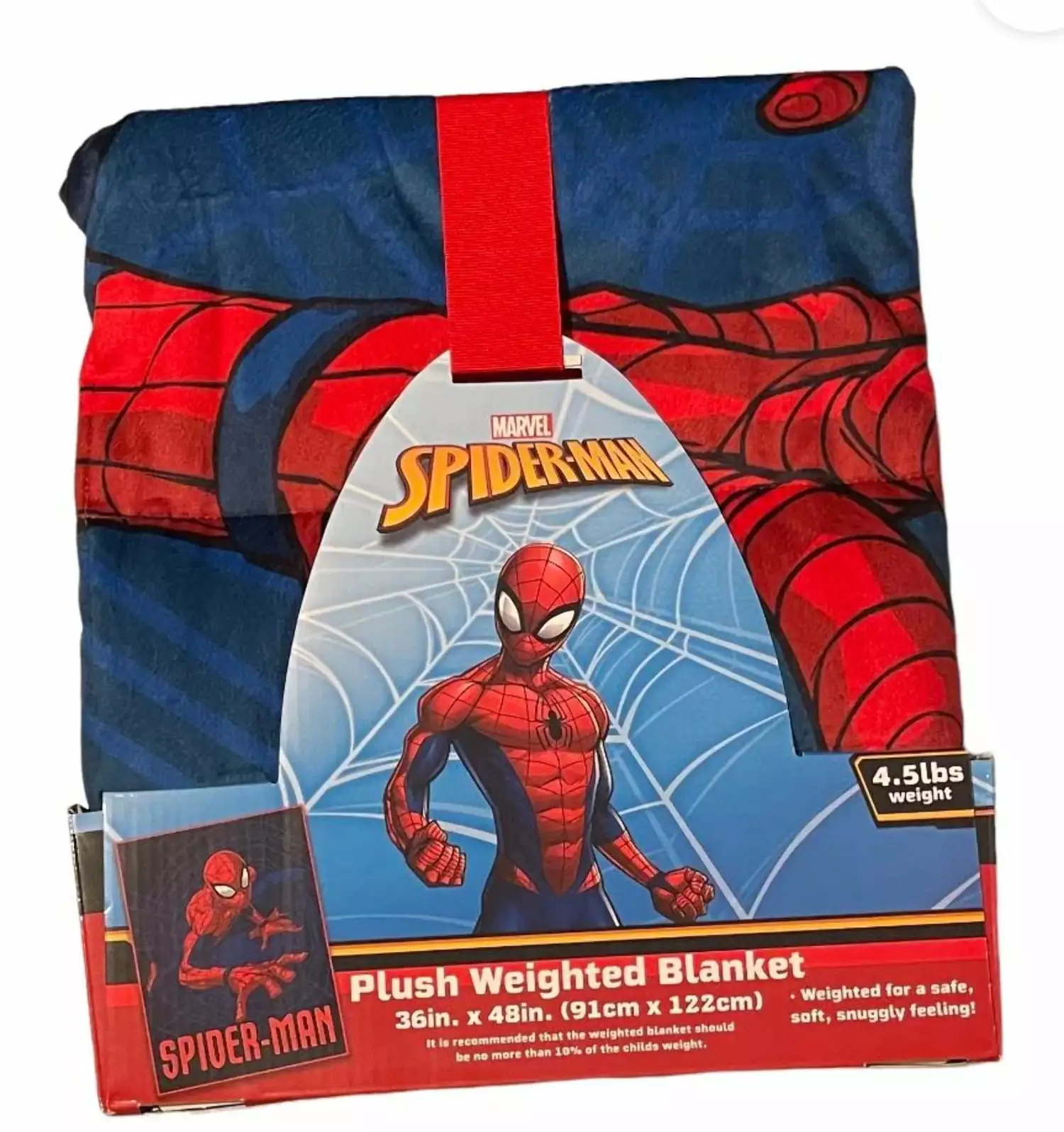 Spiderman Web Crawler 4.5 Pounds Weighted Throw Blanket 36x48 Inches Kids and Adults unknown