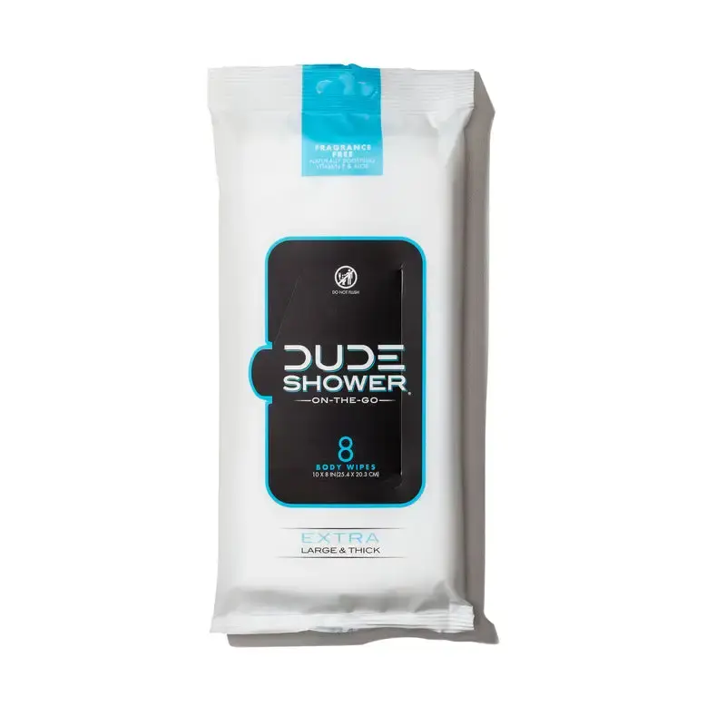 DUDE WIPES Disposable Wet Wipes 8 Pack Pack 12 Personal Hygiene