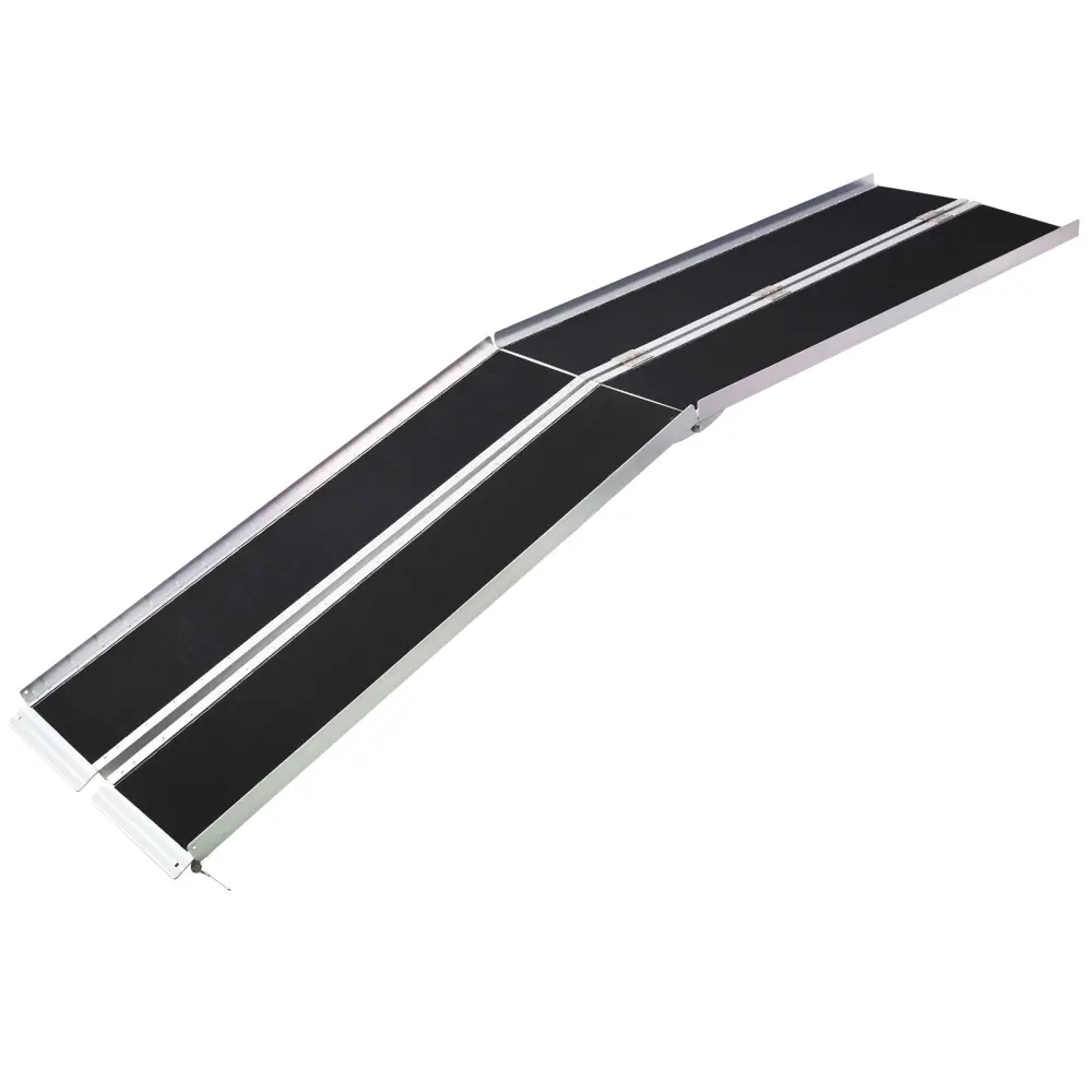 Wheel Chair Ramp 10Ft Aluminium Threshold Ramp Travel-friendly And Collapsible g-h
