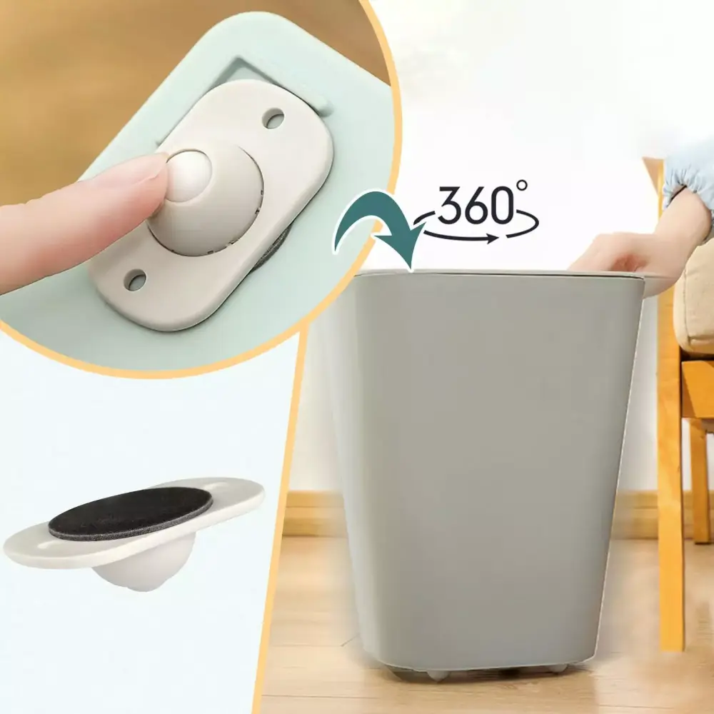 Konghyp Universal Adhesive Pulley Wheels Under-Bed Storage Boxes Garbage Cans and Storage Racks