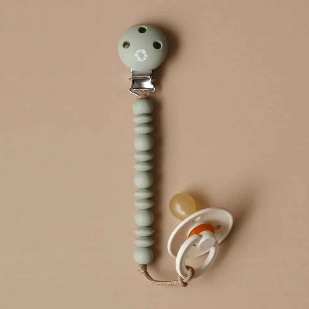 Pacifier Clip Halo - Off Sage