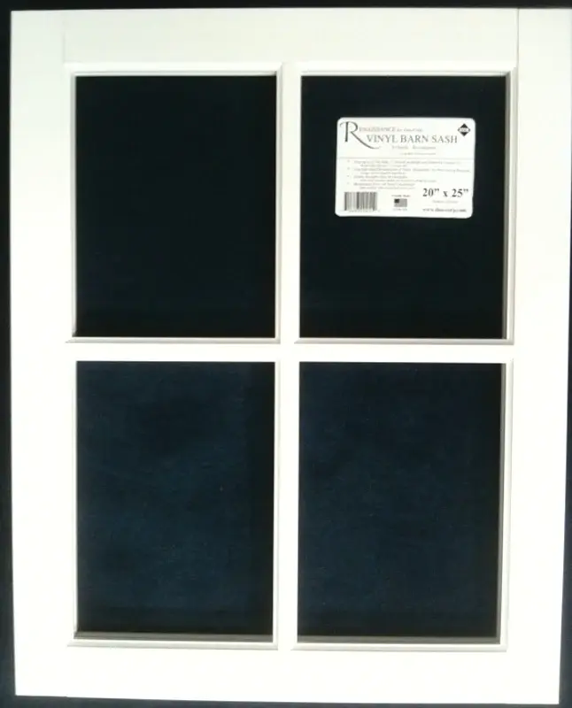 Duo-Corp Renaissance 2229BS Series Barn Sash Window, 29 H x 22 W Window Size, Vinyl Frame