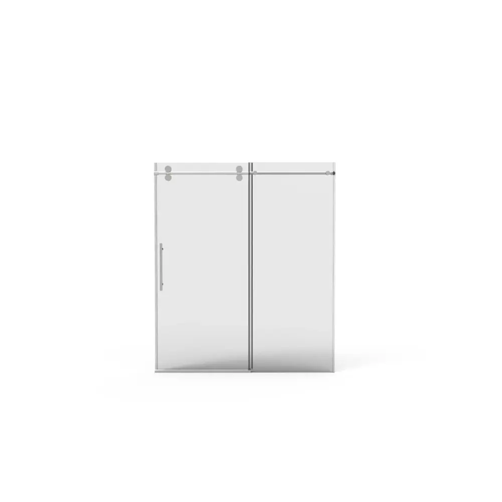 Frameless Shower Door, Sliding Shower Door, Premium Thick Tempered Glass Shower Enclosure, Double Side Simple Clean Coat, ...