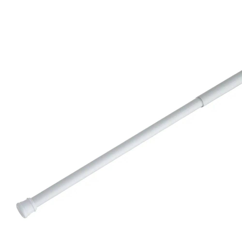 Telescoping Tension Shower Rod 72", White