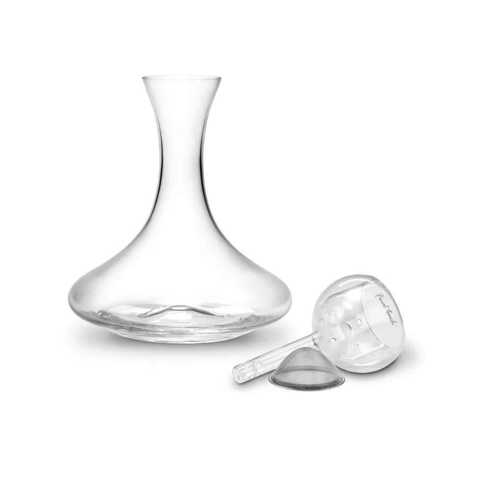 Final Touch WDA909 Pha-Zaire Aerator Clear Glass Wine Aerator Pourer