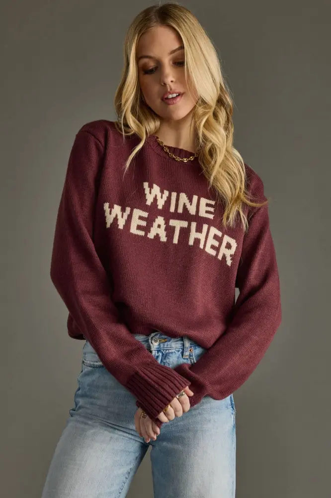 Wine Weather Sweater Foil Cutter