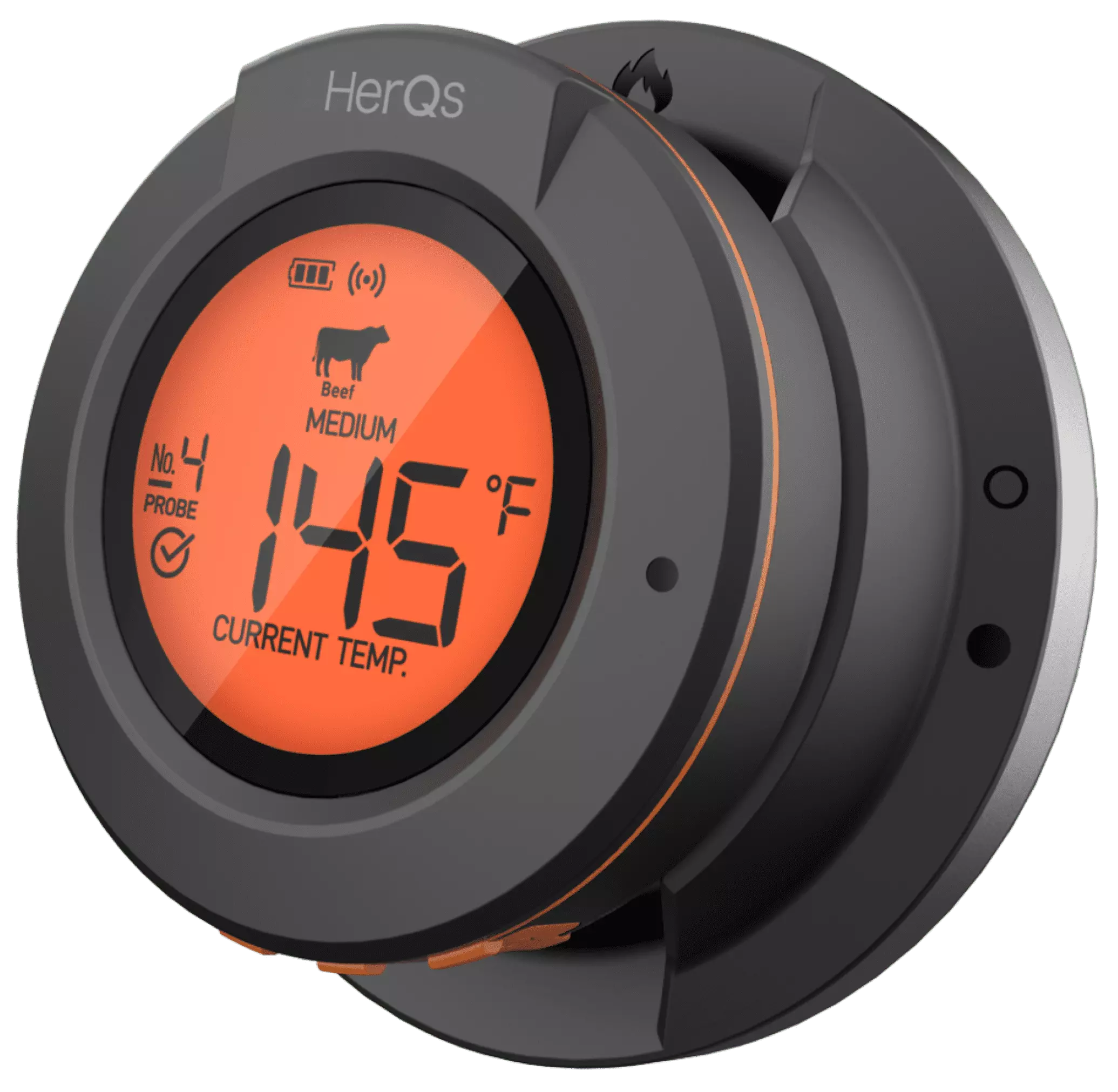 HerQs Dome Bluetooth Grill Grilling Thermometer Smart BBQ Cooking
