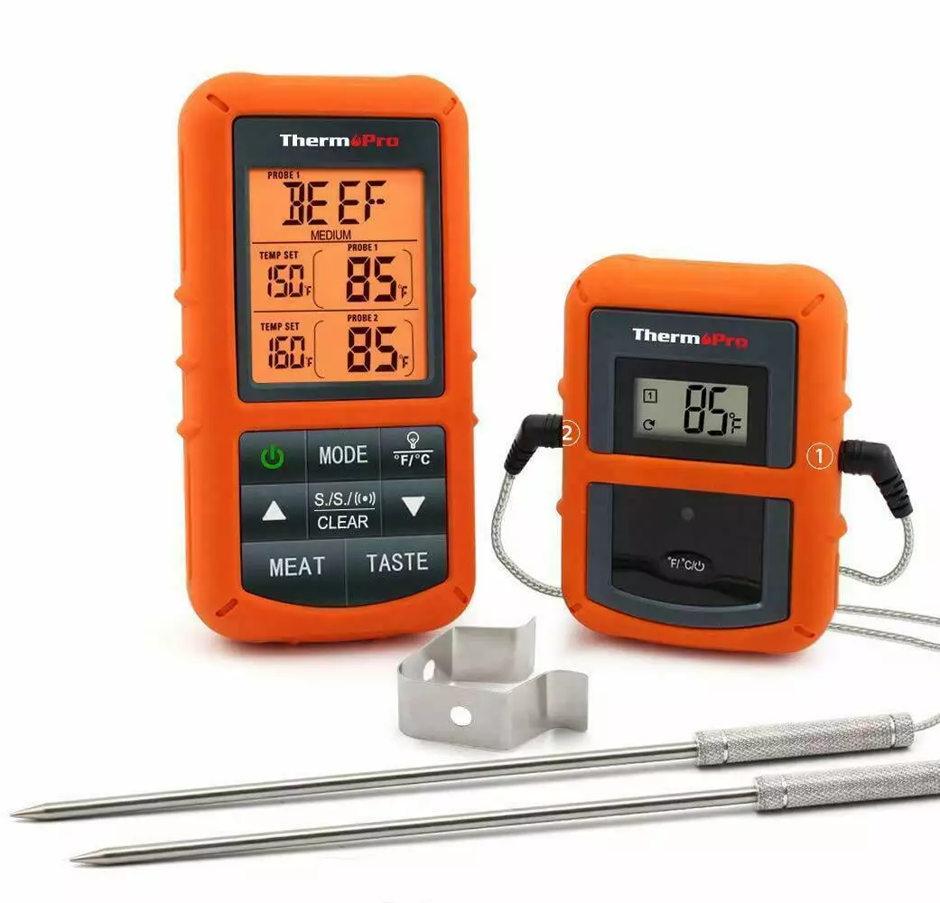 ThermoPro TP-20 Dual Probe Wireless Digital Cooking Thermometer BBQ Outdoor EGG