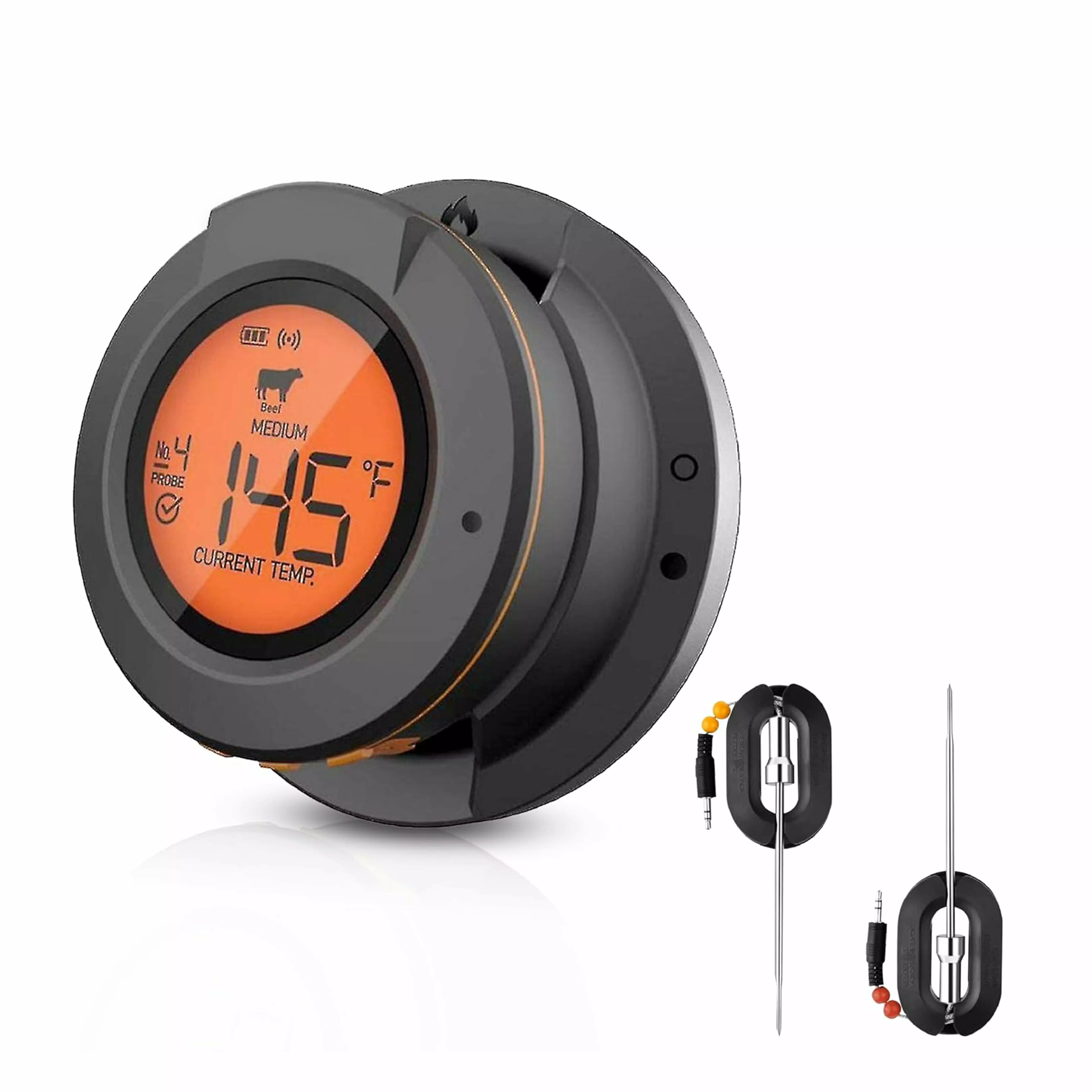 Digital Wireless Meat Thermometer 4 Probes Smoker and BBQ Grilling Acesidn