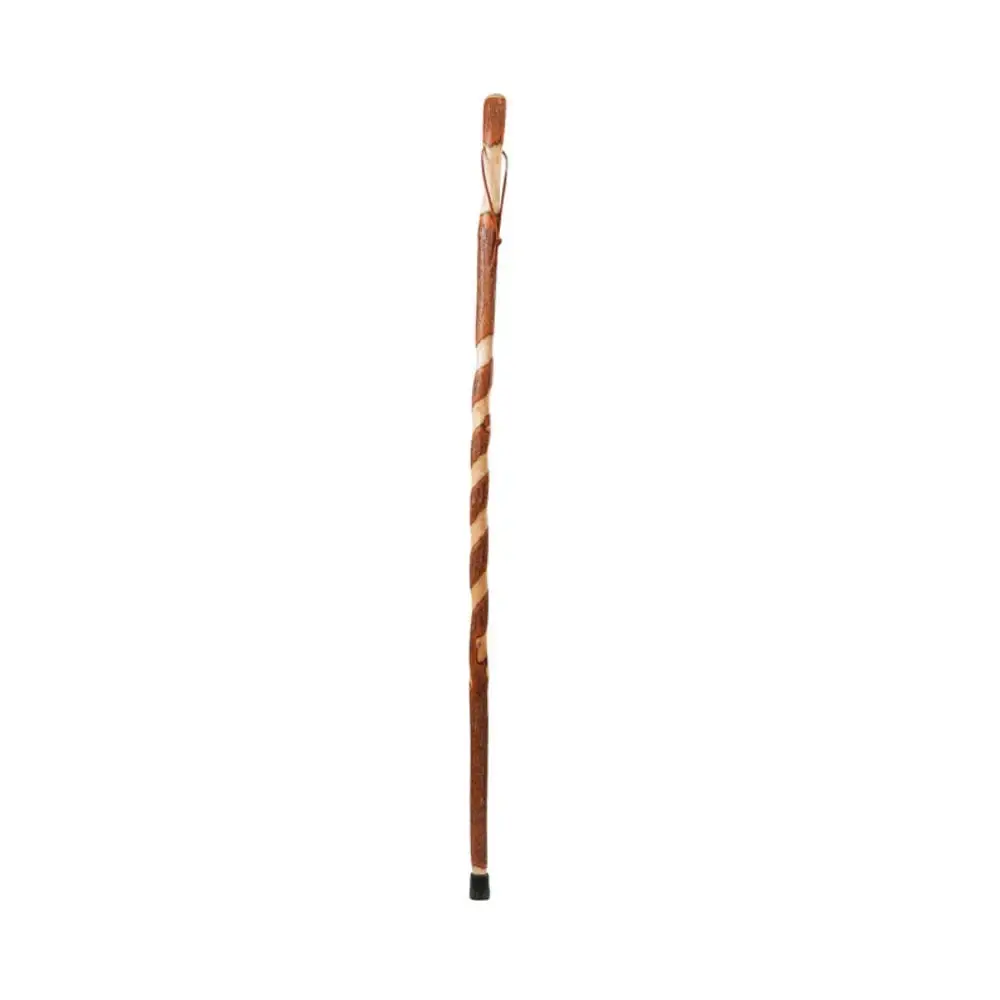 Brazos Twisted Sassafras Walking Cane - Unique Wood Grain Pattern