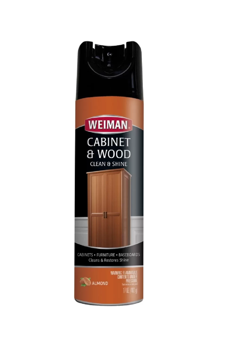 Weiman 3063 Cabinet Wood Cleaner and Polish - 17 Oz Shiny and Protected Surfaces